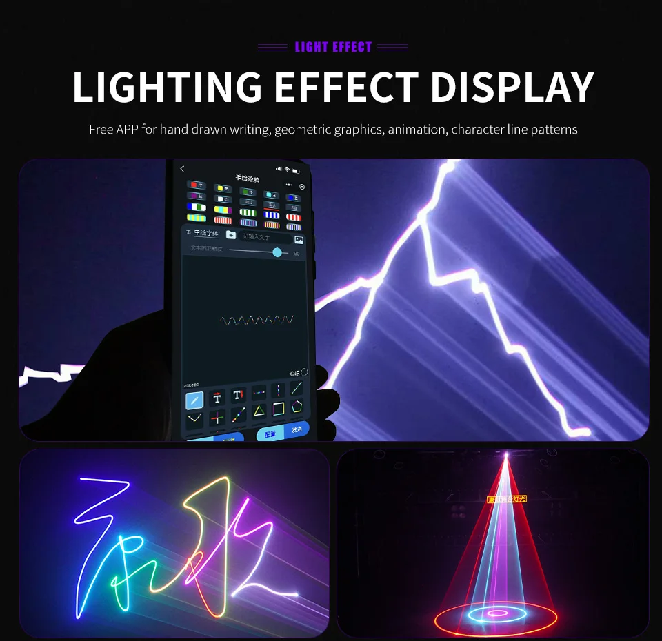 2-6W Stage Animation Scanner Dj Disco Laser Light ILDA Animation Laser Light RGB