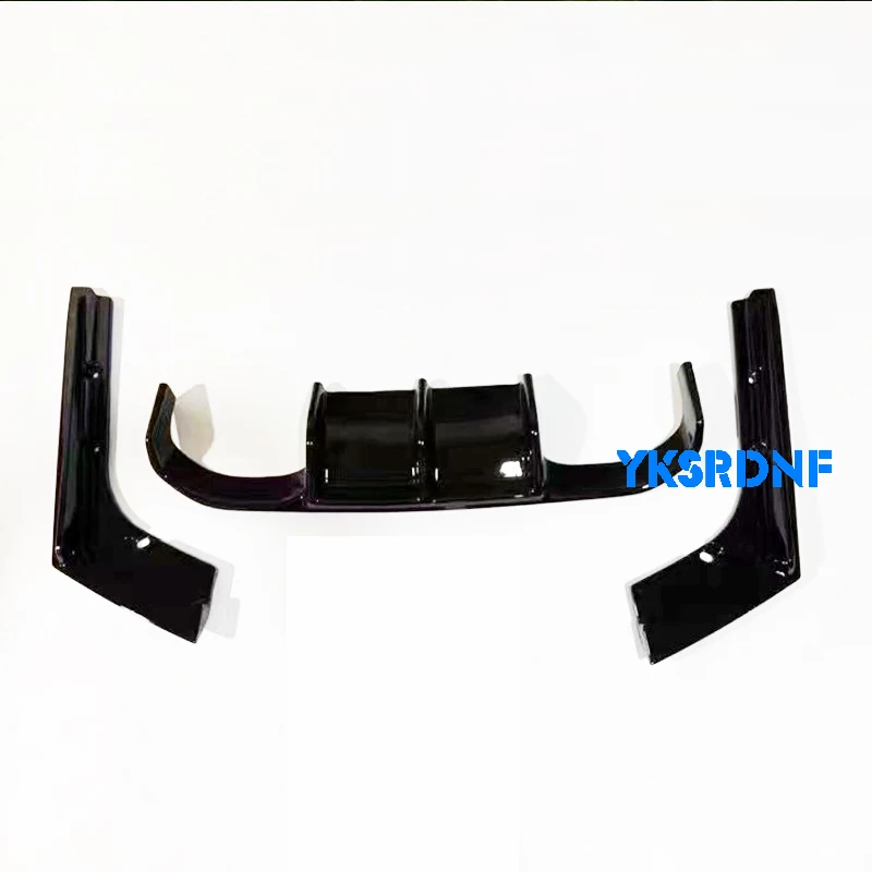 Rear Diffuser Trims 3 PCS Style ABS Carbon Fiber Look Material For BMW 3 Series F30 Facelift AN M3 Bumper 2012-