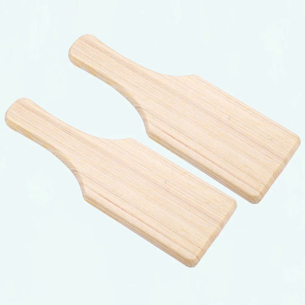 

Ceramic Tools Pottery-Smooth Paddles 2Pcs Unfinished Wood Paddle Wood Board Arts Crafts Sorority Fraternity Home