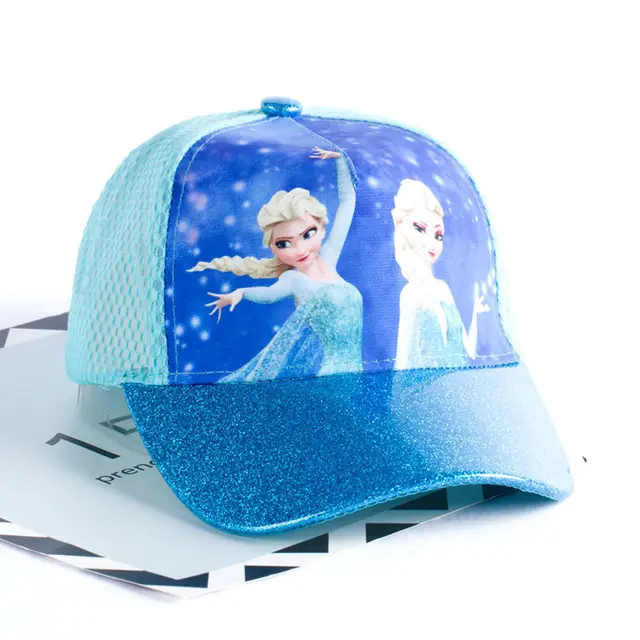 Frozen Mesh Kids Cap Cartoon Baseball 