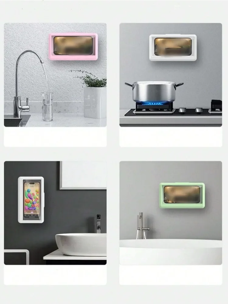 Phone Holder Waterproof Bathroom Wall Mount