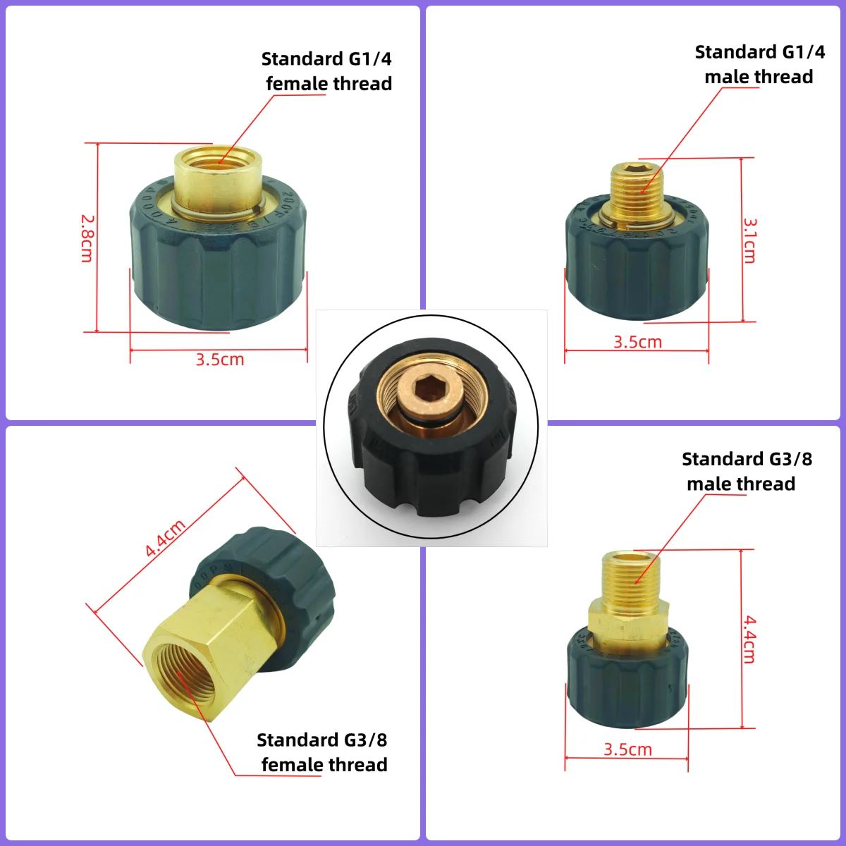 Kärcher Adapter M22 F X 1/4 " F Lanze ADAPTER KUPPLUNG 22MM Flachsenker M8