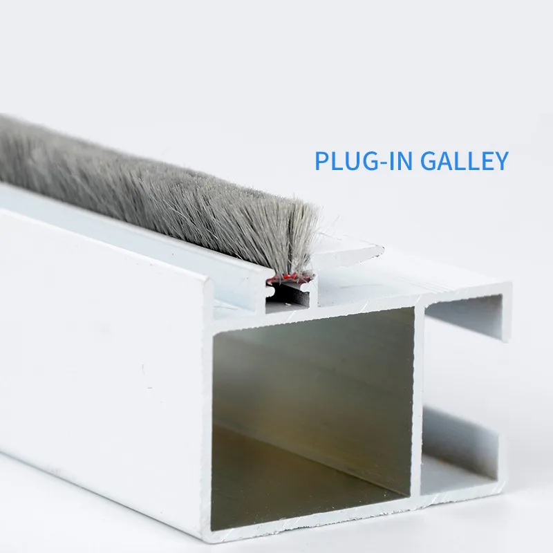 10M 5mm x 8mm aluminum sliding door window dust proof brush seal strip weatherstrip draught excluder seal tape door gasket