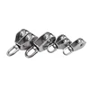 1pcs Stainless Steel Pulley M15/M25 Single Wheel Swivel Lifting Rope Pulley Set Bearing Lifting Wheel Tools Manual Rope Lift 2