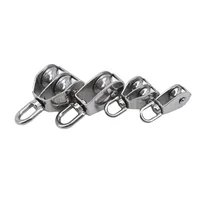 1pcs Stainless Steel Pulley M15/M25 Single Wheel Swivel Lifting Rope Pulley Set Bearing Lifting Wheel Tools Manual Rope Lift 2