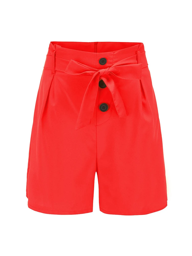 Sexy Skinny Fashion New High Waist Shorts Women Clothing Summer Button Style Casual Goth Female Elastic Beach Streetwear