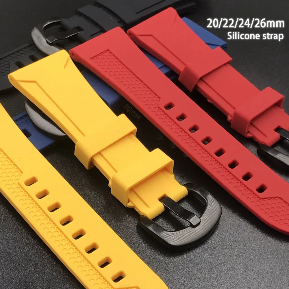 

Ремешок сменный универсальный для часов, силиконовый мягкий браслет для Samsung Watch 5 4 3 Huawei, 22 мм 24 мм 26 мм, 20 мм