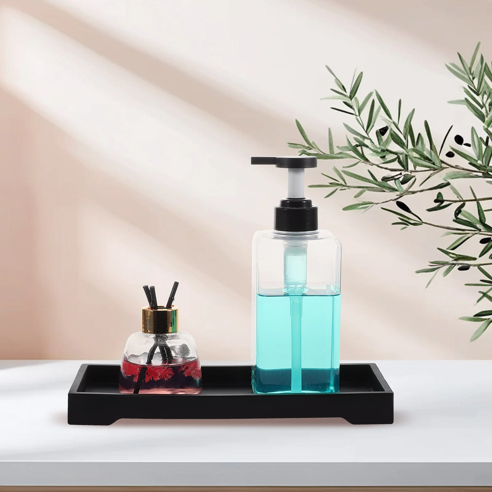 Silicone Bathroom Storage Tray Soap Holder Shower Supplies ganizer Vanity Dish Countertop Rack Bathtub Trays Home Storage