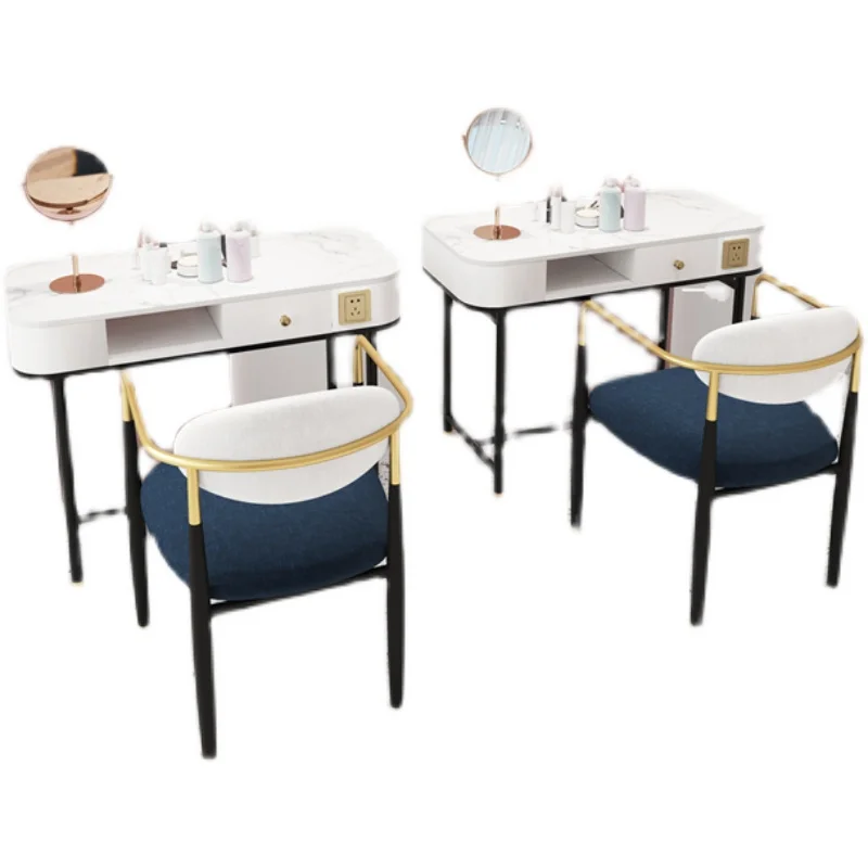 Professional Modern Beauty Nail Tables Manicure Drawer Women Simple Nail Tables Living Room Mesa Manicura Salon Furniture MR50NT