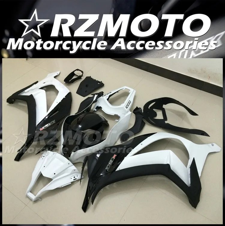 

Комплект обтекателей для велосипеда из АБС-пластика, 4 подарка, подходит для Kawasaki ZX10R 2011 2012 2013 2014 2015 11 12 13 14 15, кузов белого и черного цвета на заказ
