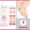 16/20/22Tips Semi-Cured Gel Nail Patch Adhesive Sliders Long Lasting Full Gel Nail Stickers DIY Manicure Harden In UV Lamp Need 2