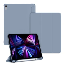 Smart Protective Case with Pencil Holder for iPad 10.2-inch Tablets (Lavender)