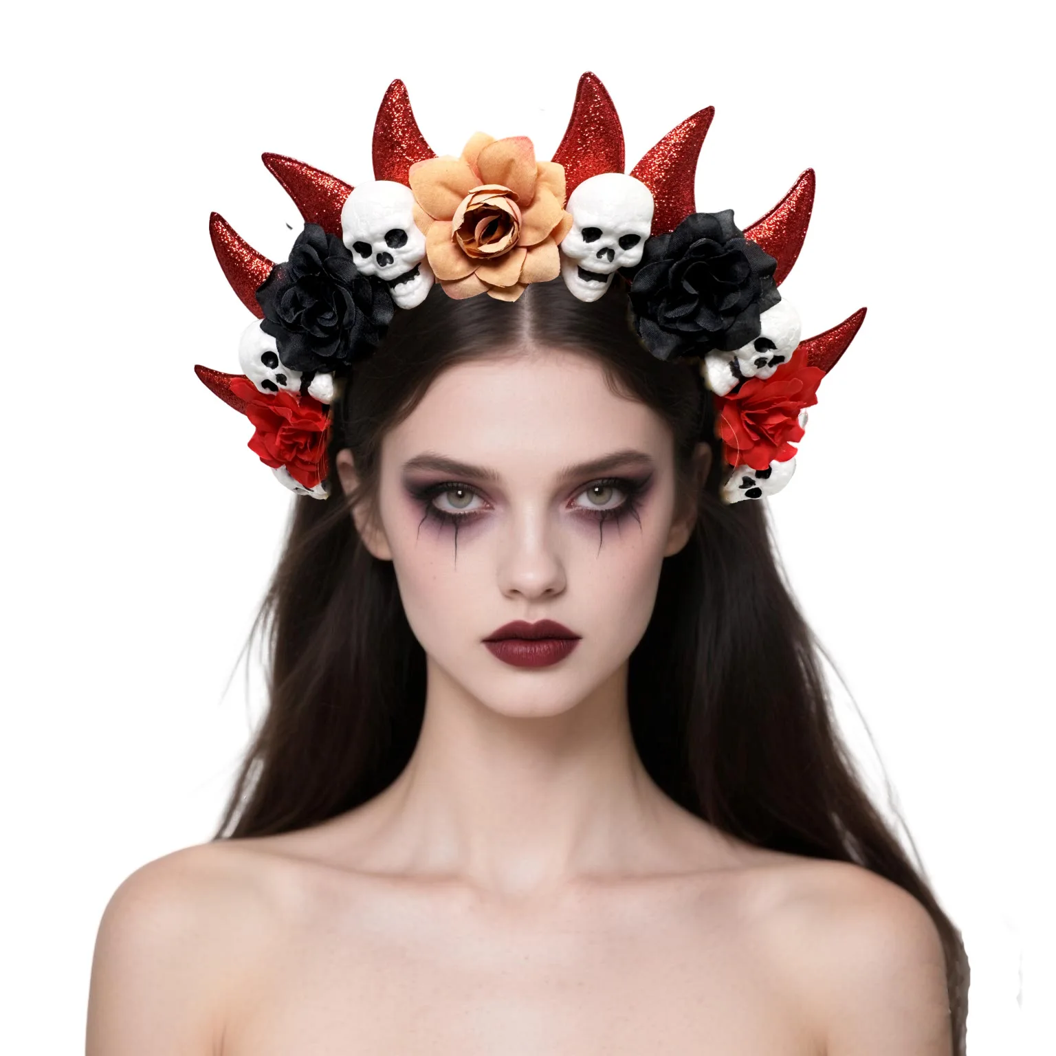 Bat Headband Novelty Cosplay Headband Photo Headdress Dress-Up Costume Headband For Adults Festival Celebration Women