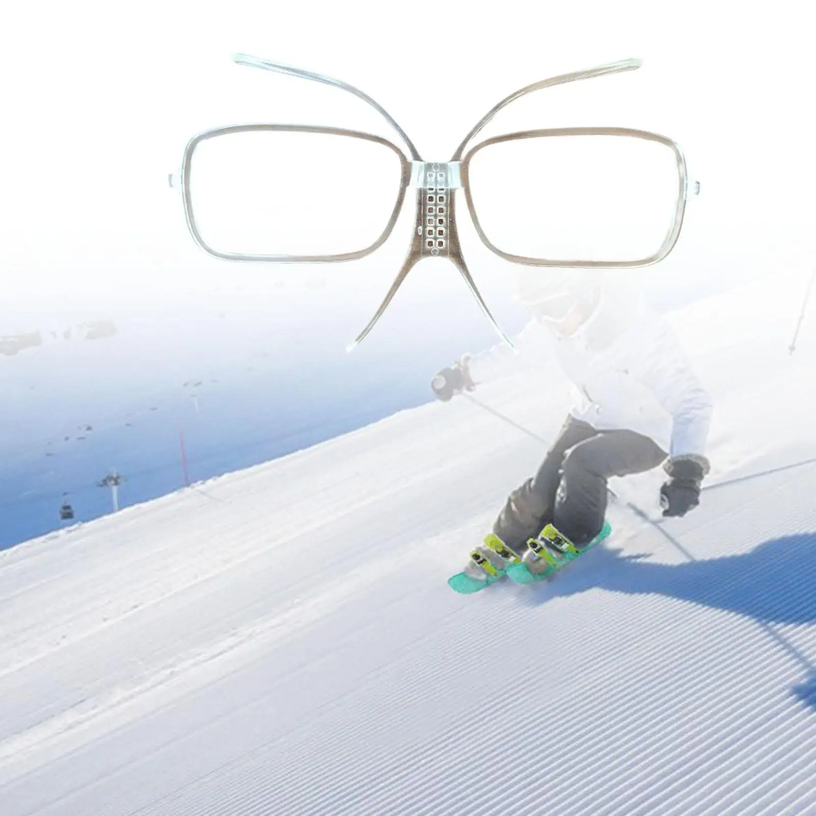 Skiing Goggles Frame Myopia Adapter Transparent Ski Goggles Insert Optical Adaptor for Snow Goggles Motorcycle Goggles Accessory 2