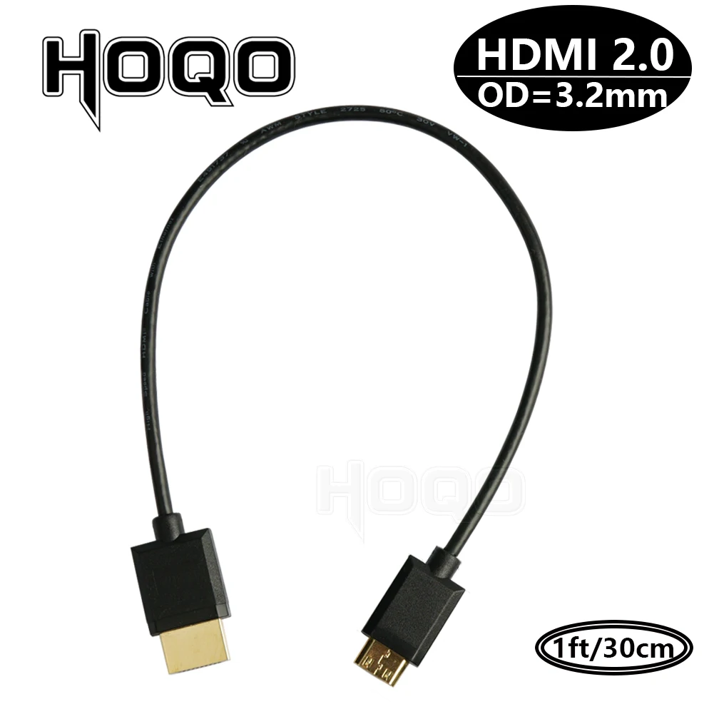oldboytech 4K Micro HDMI to HDMI Cable Adapter 3FT, Micro HDMI Cable Nylon  Braid (Male to Male) 8K/4K@60HZ/3D Grey Compatible with Hero 8/7/6/5