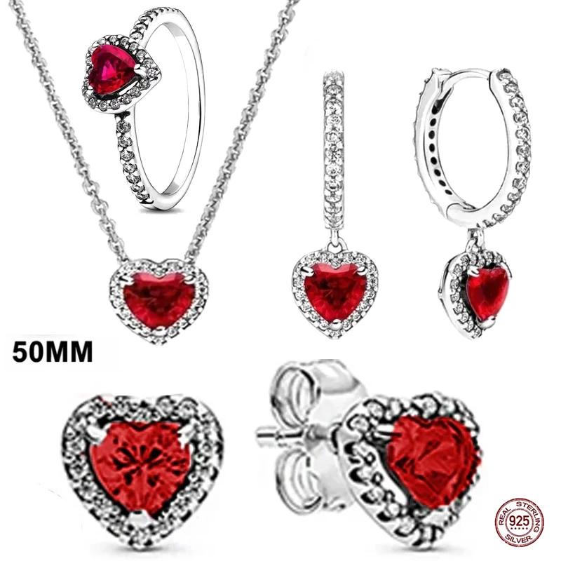 

Classic Women's Fashion Shining Diamond Heart Ring Set Series Valentine's Day Exquisite Gift for Lovers