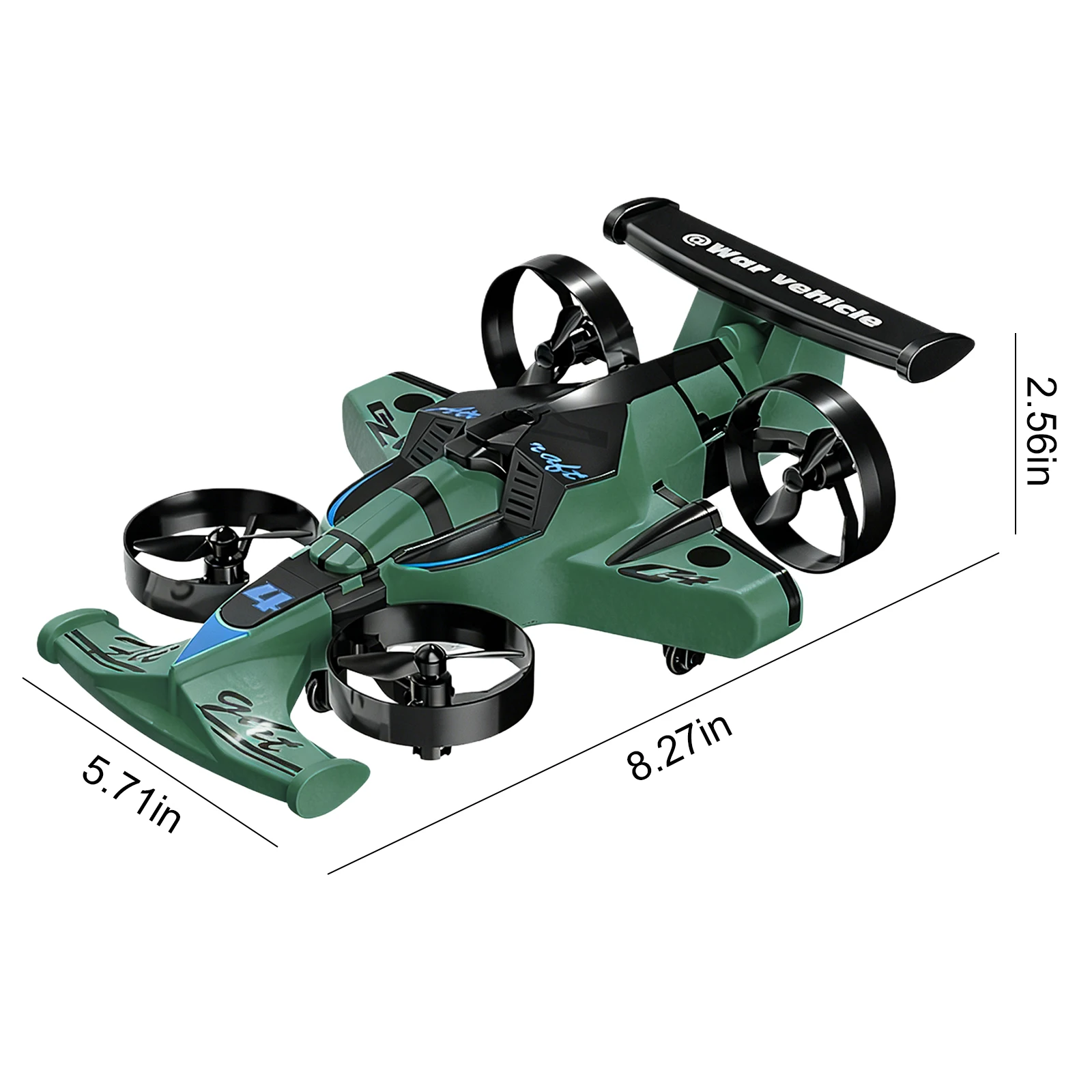 2-in-1 육상 및 공중 RC 쿼드콥터 & 드리프트카 360도 회전 헤드리스 모드 RC 비행기 성인 및 십대 남자아이들을 위한 크리스마스 생일 선물