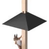 Outdoor Squirrel Proof Baffle Kit Guard  Proof Baffle Heavy-Duty Pole Mount  Guard Stopper with Screws and Wrench for 4x4 Post 3
