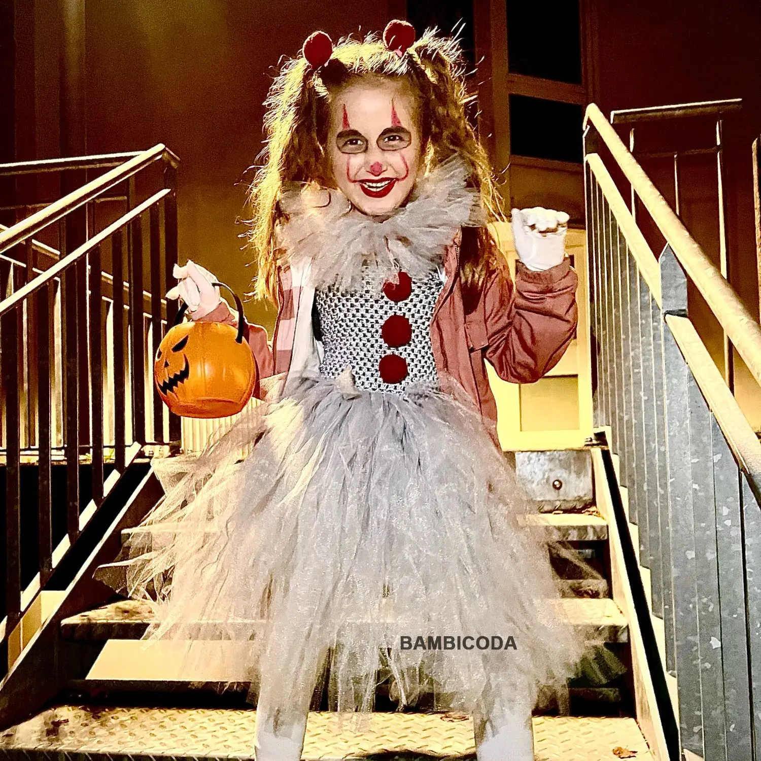 Grijs Clown Meisjes Halloween Kostuum Joker Tutu Jurk Creepy Clown Kids  Carnaval Cosplay Kleding Kinderen Tulle Fancy Dress Up - AliExpress