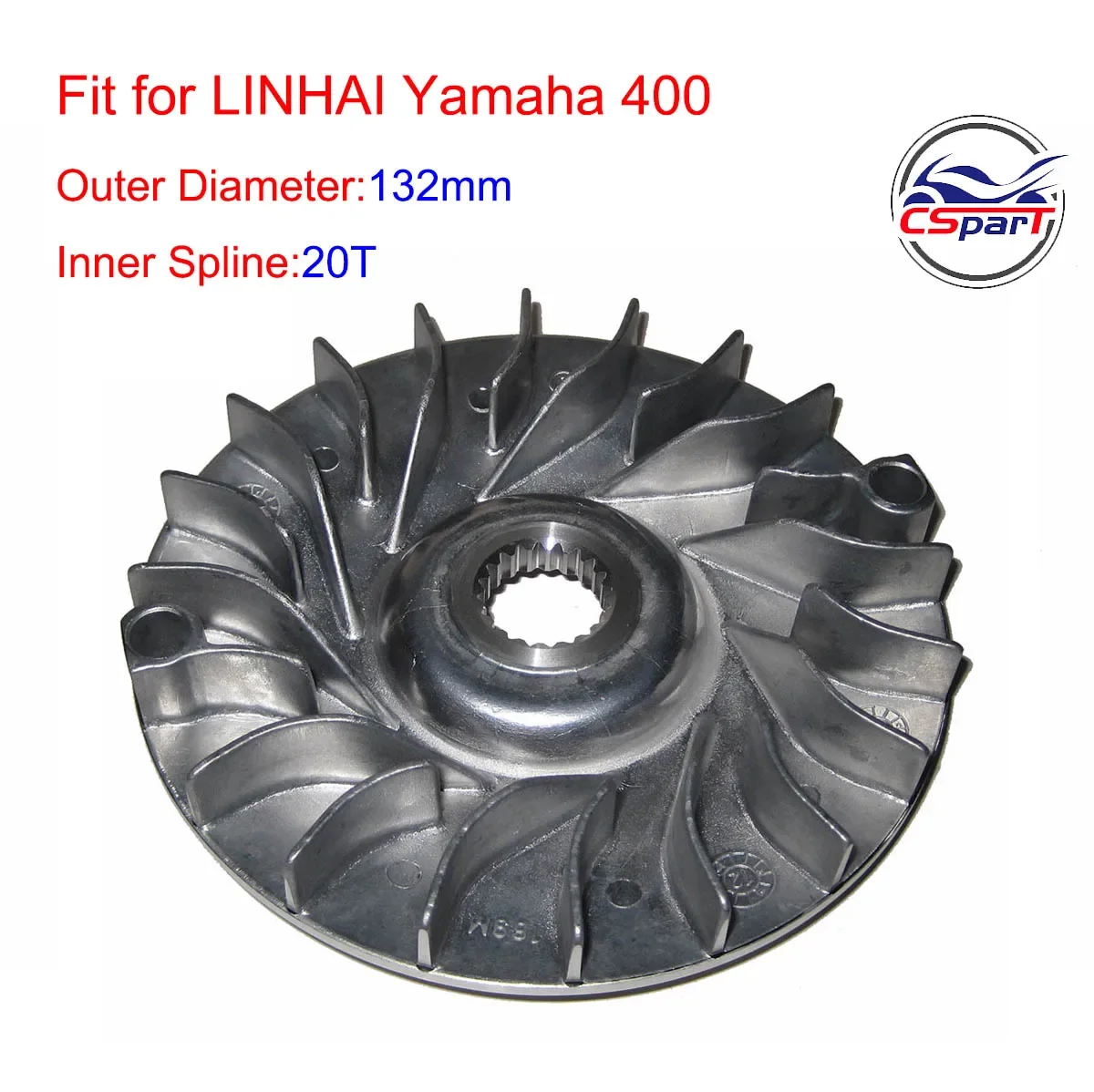 

132MM 20T CVT Variator Fan Linhai 400 400CC 180MQ Roketa Turista Buggy ATV Scooter Parts