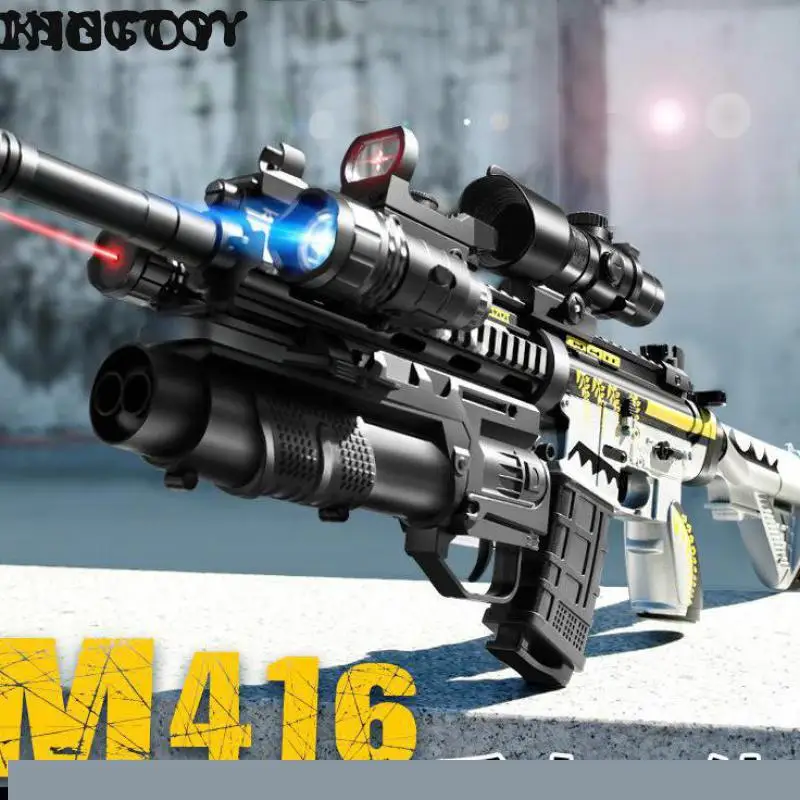 

Gel Gun Blaster M416 Electric Manual Gun Toy Air Rifle Gun Paintball Gel Ball Gun Adults Boy Children Cs Shooting Fake Gun K676