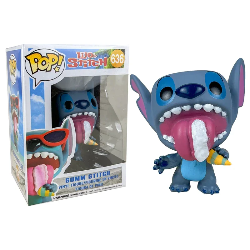 thumbnail image 1 of Funko Pop SUMMER STITCH #636 Lilo & Stitch #159 #978 Scrump #128 Lindas figuras de acción Juguetes Colección Muñecas Regalos para niños, 1 of 5