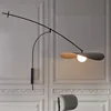 Industrial wall lamp Metal Long Swing Arm adjustable wall light Vintage Wall Sconces Bedside Reading hall wall decoration light 2