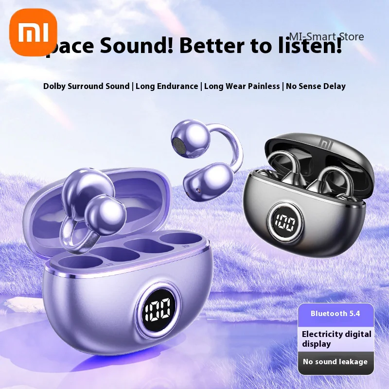Xiaomi M97 Wireless Bluetooth 5.4 Earphones with Digital Display Earbud Clip-on Noise Cancelling Waterproof Sports Earphones 4