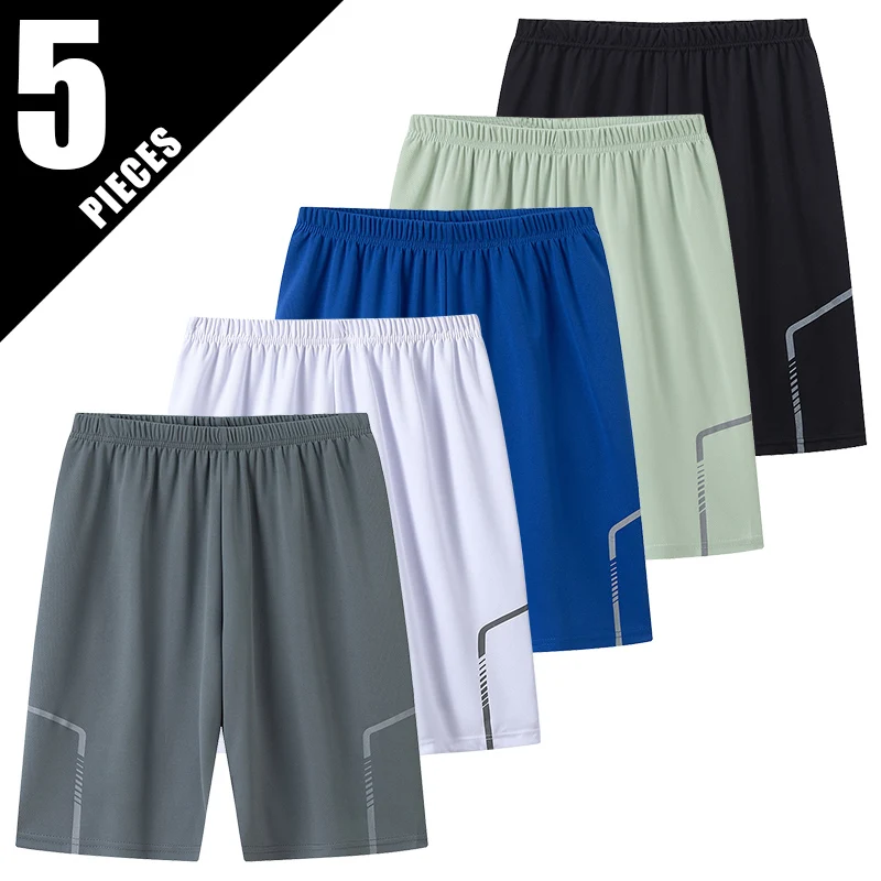 طقم من 2/5 قطع من شورتات صيفية سريعة الجفاف للمراه...