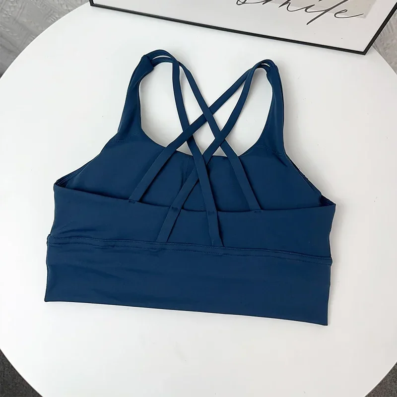 2025 2 قطعة ملابس اليوغا عبر الظهر الرياضة الصدرية...