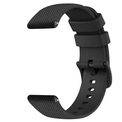 Elegant 18mm Silicone Watch Strap - 18mm (Black)