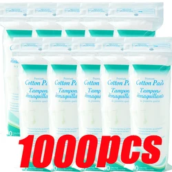Ultra - Soft Breathable Cotton Makeup Remover Pads - Double - Sided for Gentle Daily Facial Cleansing (1000pcs - 10 pack)