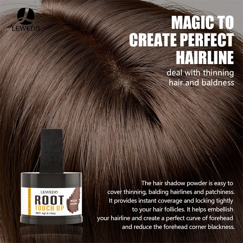 Hair Building Powder Hair Coloring Product Hairline Shadow Powder Hair Concealer For Coverage