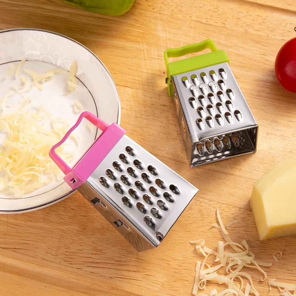 Mini Râpe 4 Faces En Acier Inoxydable - Pour Fromage, Ail, Légumes, épices, Noix De Muscade | Ustensile De Cuisine Compact Et Pratique