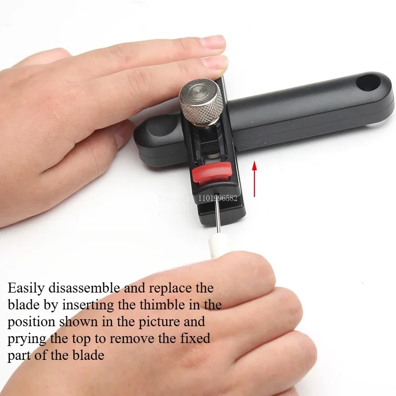 Adjustable Width Double Scale Handheld Belt Cutter DIY Handwork Making Leather Backpack Strap/belt/watch Strap Cutting Tool