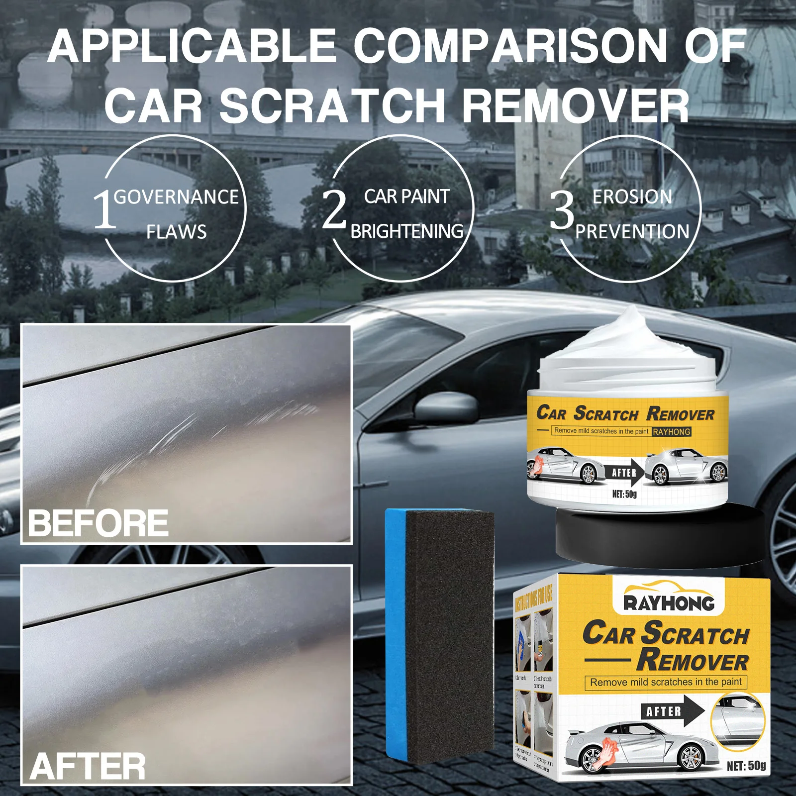 Car Scratch Remover Car Scratch Repair Paste Car Paint Repair Scratch