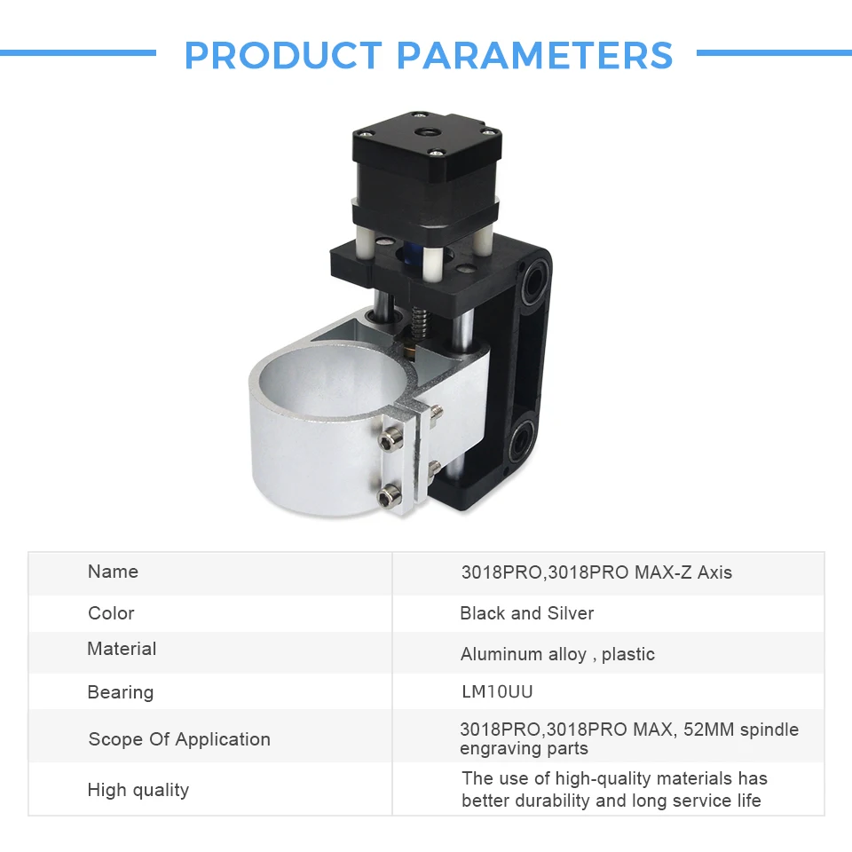 Daedalus 3018 Z Axis Upgrade with 52mm Spindle Holder for 3018 Pro