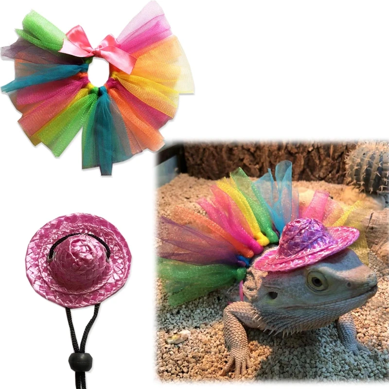 Skirt Cosplay Theme Funny Cosplay Accessories for Bearded Dragon Headdress Party Costume Dress