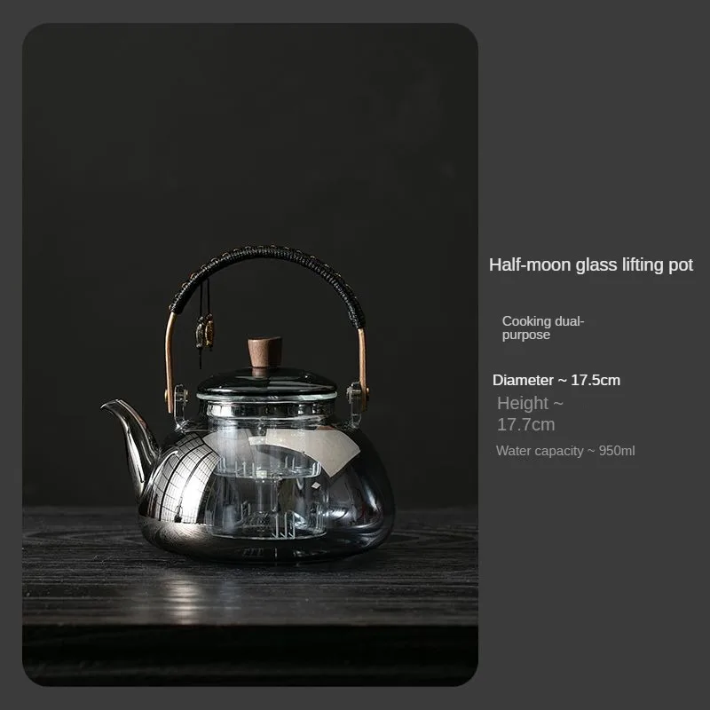 Electric Pottery Stove High Temperature Resistant Intelligent Timer Keep Warm Tea Maker Home Use 950-1200ml Glass Pot Tea Set 2