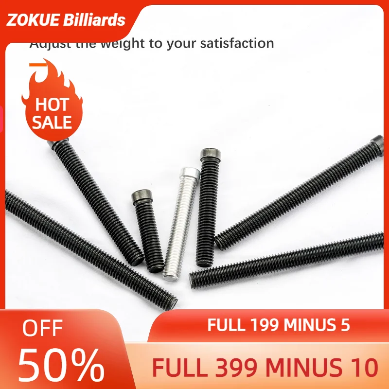 HOW Billiard Pool Cue Hexagon Metal Weight Bolt Adjust Weight 7pcs Carom Pool Billiard Cue For FURY/HOW Cue Billiard Accessories 1piece lp vinyl record player balanced metal disc stabilizer weight clamp turntable audiocrast l280 audiophile amplificador