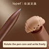 Lopet Gel Ballpoint Pen Set 4pcs 0.5mm Anti-roll Holder Rotating Core Clearly Written Sign Pens Creative Bakery Writing Supplies 3