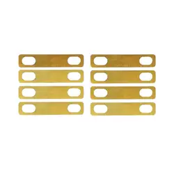8pcs/10pcs Guitar Neck Shims Electric Guitar Reinforcement Plates 0.2mm 0.5mm 1mm Thickness Brass Shims For Guitar And Bass Bolt