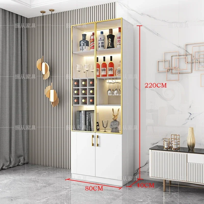 Outdoor Bar Whiskey Showcase Furniture Open Cabinets Wine Refrigerator Cellar Bottle Holders Corner Cabinet Vitrina Vidrio Rack