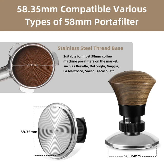 MHW-3BOMBER 58.35mm Espresso Tamper: Elevate Your Coffee Experience
