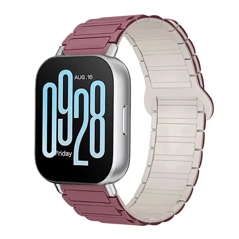 Magnetic Silicone Loop Strap Wristband, 22mm
