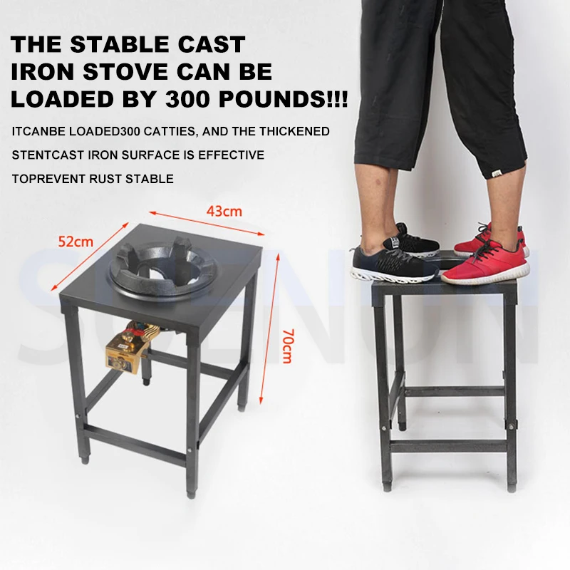 Fierce Fire Stove Commercial Liquefied Gas Natural Gas Single Stove Restaurant High Pressure Rack Stir Frying Fast
