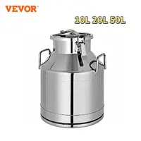Vevor 10L 20L 50L Milk Jug Pail Can SStainless Steel Cow Milk Bucket for Oil Wine Water Soup and Oatmeal Storage Transportation 1