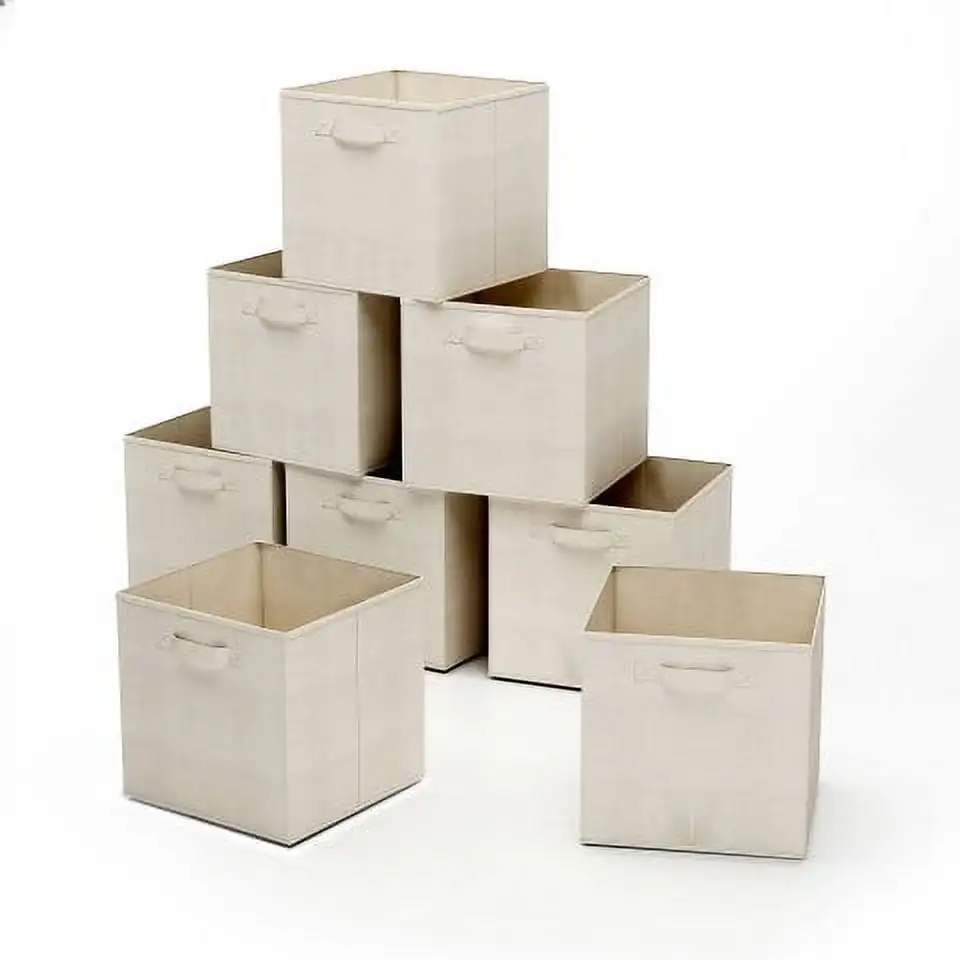 

Somerset Home 8-Piece Складная Ткань корзина для хранения, бежевый