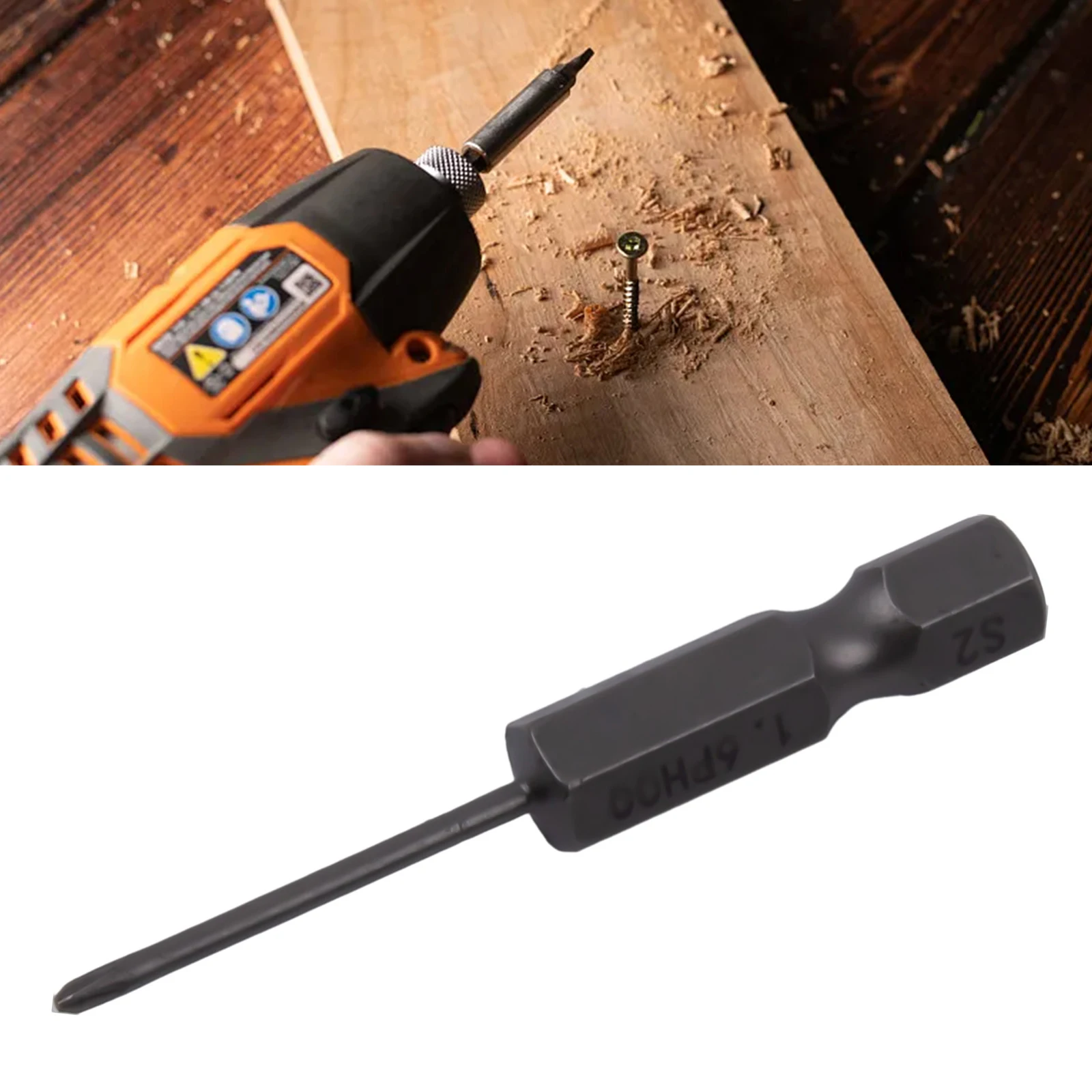 

Насадка для отвертки Премиум 50 мм 1/4 дюйма, насадки для отвертки с шестигранным хвостовиком PH00 PH0 PH1 PH2, магнитные, прочные и высокотвердые