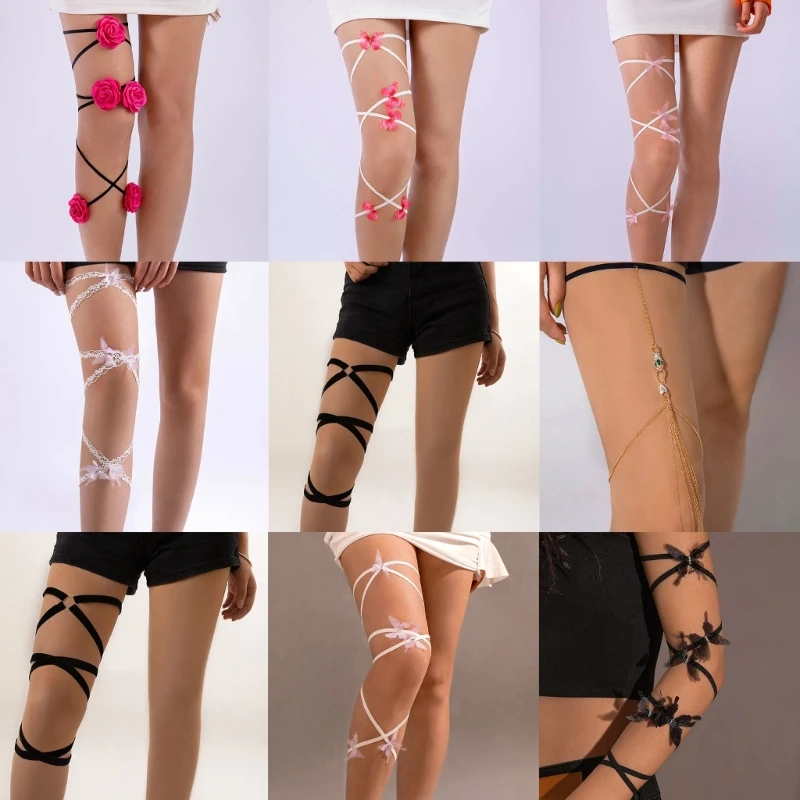 

Body Chain Jewelry Layered Leg Thigh Chain for Teens Summer Music Festival